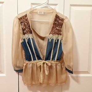 (New) Transparent stylish top